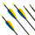 Complete Arrow | ECO - Fiberglass Arrow with Feathers | 30 inches