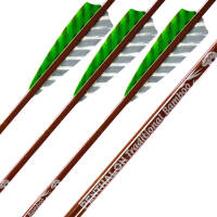 Complete Arrow | BEARPAW Penthalon Traditional Bamboo - Carbon | Spine: 500