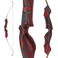 JACKALOPE - Red Beryl - 64 inches - Classic Recurve Bow Take Down - 25-50 lbs