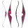 JACKALOPE - Diamond - 60 inches - One Piece Recurve Bow - 35 lbs | Right Hand | Colour: Pink / Black