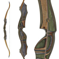 JACKALOPE - Tourmaline - 64 inches - Classic Recurve Bow Take Down - 50 lbs | Right Hand