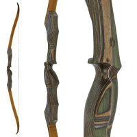 JACKALOPE - Tourmaline - 64 inches - Classic Recurve Bow Take Down - 50 lbs | Right Hand