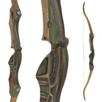 JACKALOPE - Tourmaline - 64 inches - Classic Recurve Bow Take Down - 50 lbs | Right Hand