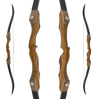 JACKALOPE - Amber - 62 inches - Classic Recurve Bow Take Down - 35 lbs | Right Hand