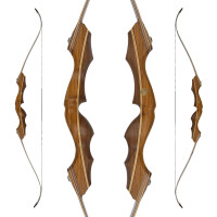 JACKALOPE - Amber - 62 inches - Classic Recurve Bow Take Down - 35 lbs | Right Hand