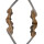 JACKALOPE - Amber - 62 inches - Classic Recurve Bow Take Down - 35 lbs | Right Hand