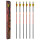 Complete Arrow | Black EAGLE Outlaw .005 - Carbon - Fletched at Factory - 6 Pieces | Spine: 500
