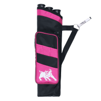 elTORO Sport³ - Side Quiver with Beltclip - Left Hand | Colour: Black/Pink