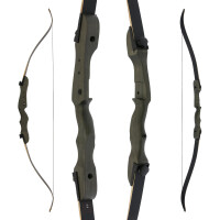 [SPECIAL] DRAKE Dark Chocolate - Take Down - 66 inches - 18-38 lbs - Recurve Bow | Left Hand