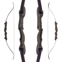 [SPECIAL] DRAKE Dark Chocolate - Take Down - 66 inches - 18-38 lbs - Recurve Bow | Left Hand