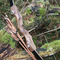 JACKALOPE - Amber Hunter - 60 inch - 20-50 lbs - Take Down Recurve Bow