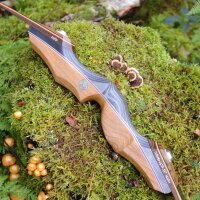 JACKALOPE - Obsidian Hunter - 60 inch - 20-50 lbs - Take Down Recurve Bow