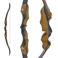 JACKALOPE - Obsidian Hunter - 60 inch - 20-50 lbs - Take Down Recurve Bow