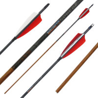 41-55 lbs | [BEST CHOICE] Carbon arrow | MagnetoSPHERE - with feathers | Spine 400 | 32 inch (price per unit)