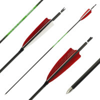 41-55 lbs | [PRICE TIP] Carbon arrow | SPHERE Slimline Pro - with Feathers - Spine: 400 | 32 inches