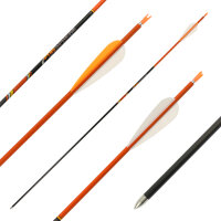 26-30 lbs | Carbon arrow | PyroSPHERE Slim - with Vanes - Spine: 700 | 32 inches