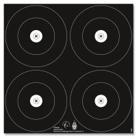 Target Face | DFBV / IFAA Hunting - 20cm - 4-Spot - Nylon...