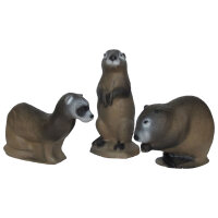 3Di Family Pack - Mink, Muskrat &amp; Prairie Dog