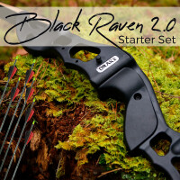 [SPECIAL] DRAKE Black Raven 2.0 - 56 Inch - 35 lbs - Take Down Recurve bow