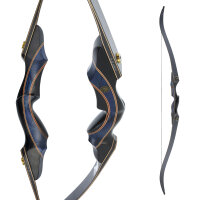 DRAKE ARCHERY ELITE Blue Royal - 60 inch - 20-60 lbs - Take Down Recurve bow