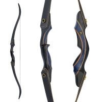 DRAKE ARCHERY ELITE Blue Royal - 60 inch - 20-60 lbs - Take Down Recurve bow