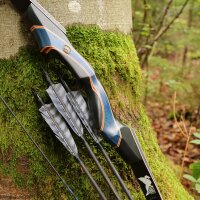 DRAKE ARCHERY ELITE Blue Royal - 60 inches - 35 lbs - Take Down Recurve bow