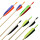 Complete arrow | BSW Norki - with Natural feathers - wood type: White Fir - Ø 5/16 inch