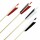 Complete arrow | BSW Raptor - version 4 - white/white/red - wood type: White Fir - Ø 5/16 inch