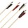 Complete arrow | BSW Raptor - version 4 - white/white/red - wood type: White Fir - Ø 5/16 inch