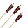 Complete arrow | BSW Raptor - version 4 - white/white/red - wood type: White Fir - Ø 5/16 inch