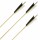 Complete arrow | BSW Raptor - version 4 - white/white/red - wood type: White Fir - Ø 5/16 inch