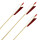 Complete arrow | BSW Raptor - version 4 - white/white/red - wood type: White Fir - Ø 5/16 inch