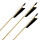 Complete arrow | BSW Raptor - version 4 - white/white/red - wood type: White Fir - Ø 5/16 inch