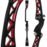 Mittelstück | JACKALOPE Zircon Ultimate - 25 Zoll - ILF Left hand black / red