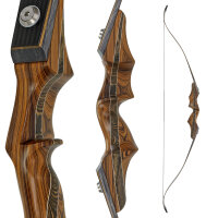 SPIDERBOWS - Hawk - SRF Design - SWS - 60-66 inches - 25-50 lbs - Take Down Recurve bow