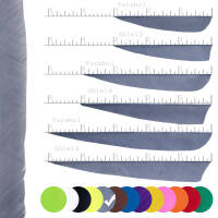 Pack of 20 | SPHERE Solid - Feather - Single-Color - various Lengths & Shapes