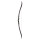 JACKALOPE - Obsidian Refined Tournament - 62 inch - One piece recurve bow - 25-45 lbs