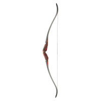 JACKALOPE - Red Beryl Refined Tournament - 62 inch - One piece recurve bow - 25-45 lbs
