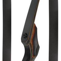 JACKALOPE - Tourmaline XL - Black - Refined Tournament - 68 inches - 40 lbs - Take Down Recurve bow | Right hand