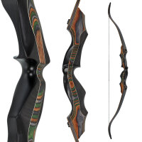 JACKALOPE - Tourmaline XL - Black - Refined Tournament - 68 inches - 40 lbs - Take Down Recurve bow | Right hand