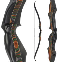JACKALOPE - Tourmaline XL - Black - Refined Tournament - 68 inches - 40 lbs - Take Down Recurve bow | Right hand