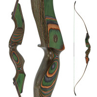 JACKALOPE - Tourmaline - Classic Tournament - 62-64 inches - 30-50 lbs - Take Down Recurve bow