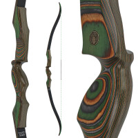 JACKALOPE - Tourmaline - Classic Tournament - 62 inches - 40 lbs - Take Down Recurve bow | Right hand