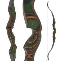 JACKALOPE - Tourmaline - Classic Tournament - 62 inches - 40 lbs - Take Down Recurve bow | Right hand