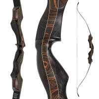 JACKALOPE - Tigerseye - Refined - 66 inches - 30 lbs - Take Down Recurve bow | Right hand