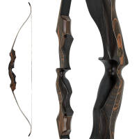 JACKALOPE - Tigerseye - Refined - 66 inches - 30 lbs - Take Down Recurve bow | Right hand