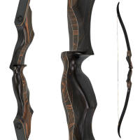 JACKALOPE - Tigerseye - Refined - 66 inches - 30 lbs - Take Down Recurve bow | Right hand