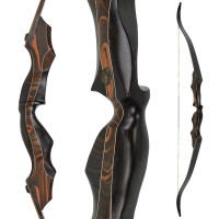 JACKALOPE - Tigerseye XL - Refined - 68 inches - 40 lbs - Take Down Recurve bow | Right hand