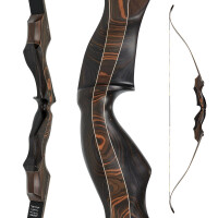 JACKALOPE - Tigerseye XL - Refined - 68 inches - 40 lbs - Take Down Recurve bow | Right hand
