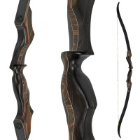 JACKALOPE - Tigerseye XL - Refined - 68 inches - 40 lbs - Take Down Recurve bow | Right hand